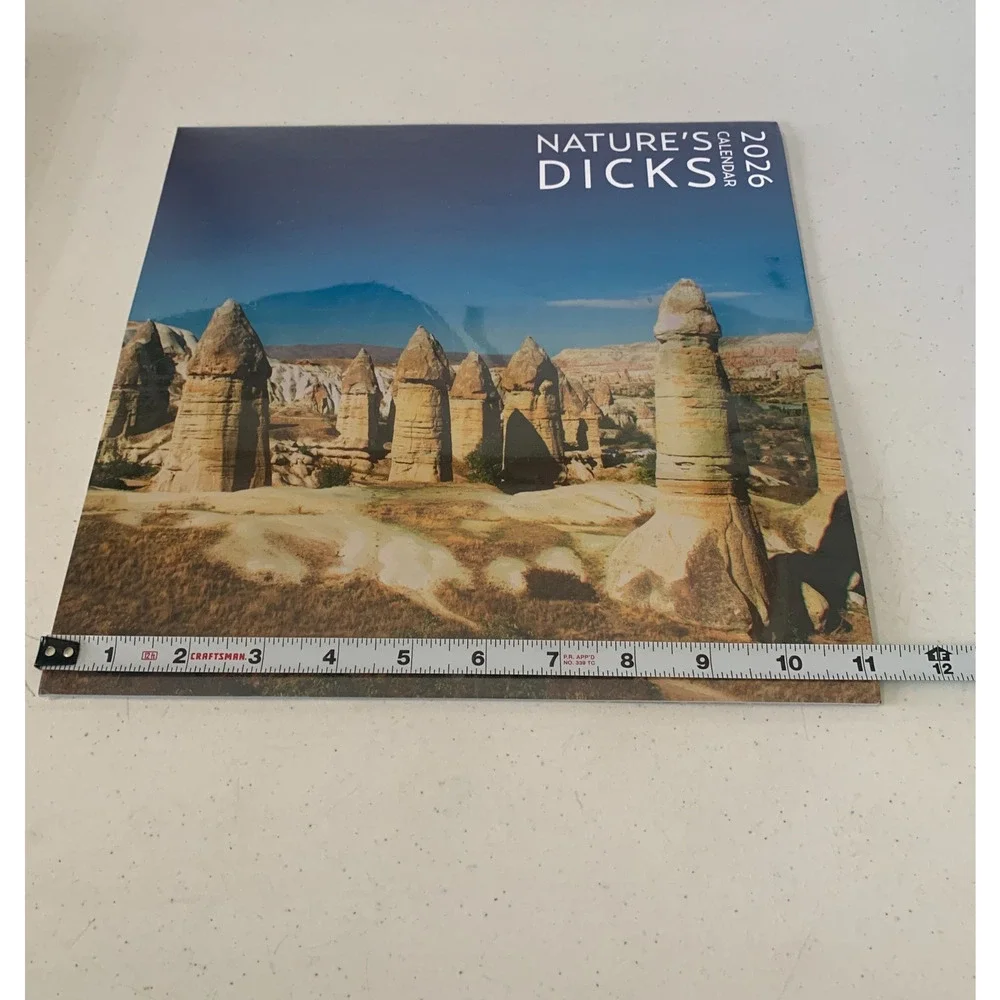 Nature's Dicks Calendar 2026 Gift Funny Calendar Joke Present Brand New Sealed